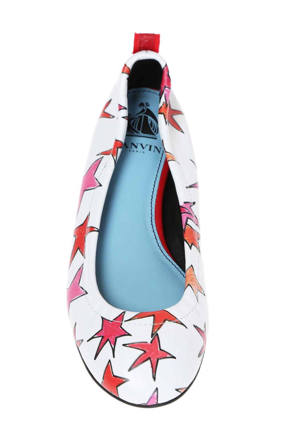 printed ballet flats