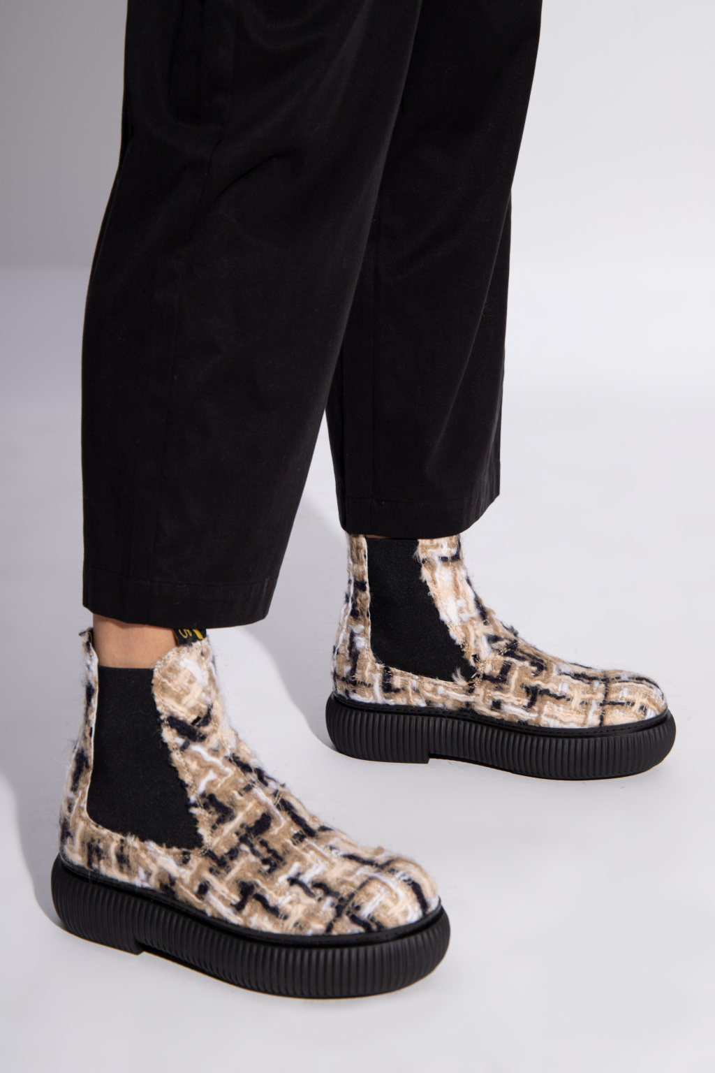 Lanvin ‘Arpge’ tweed boots