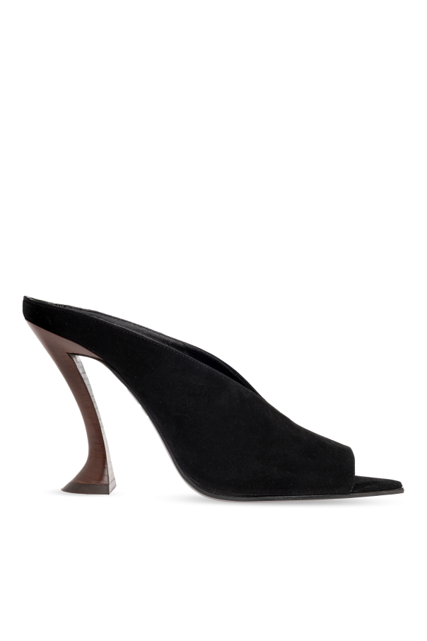 Suede heeled mules od Lanvin
