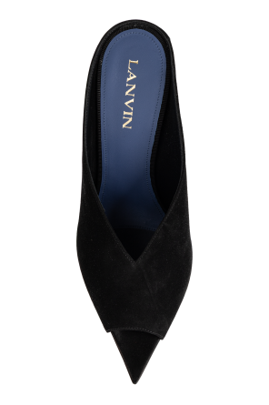 Lanvin Suede heeled mules