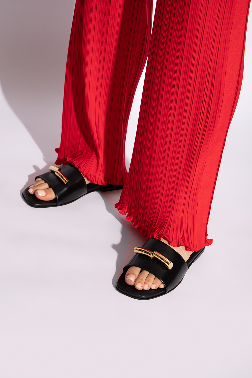 Lanvin ‘Houte Sequences’ leather slides