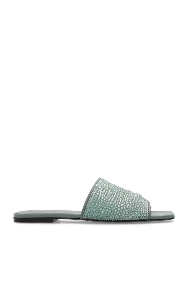 Lanvin Slides with shimmering appliqués