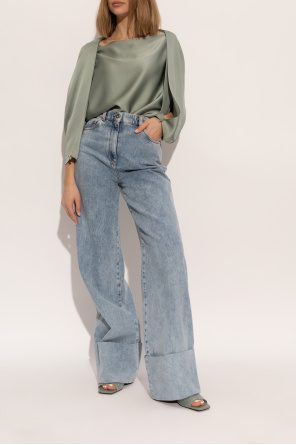 Lanvin Slides with shimmering appliqués