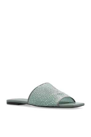 Lanvin Slides with shimmering appliqués