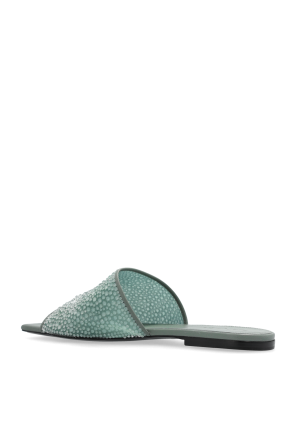 Lanvin Slides with shimmering appliqués