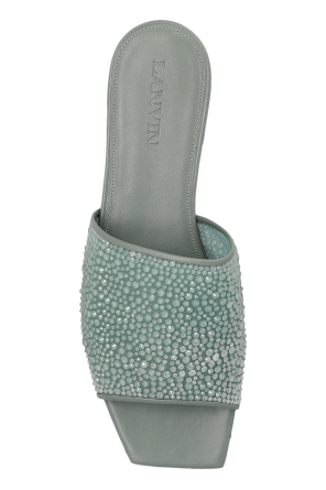 Lanvin Slides with shimmering appliqués