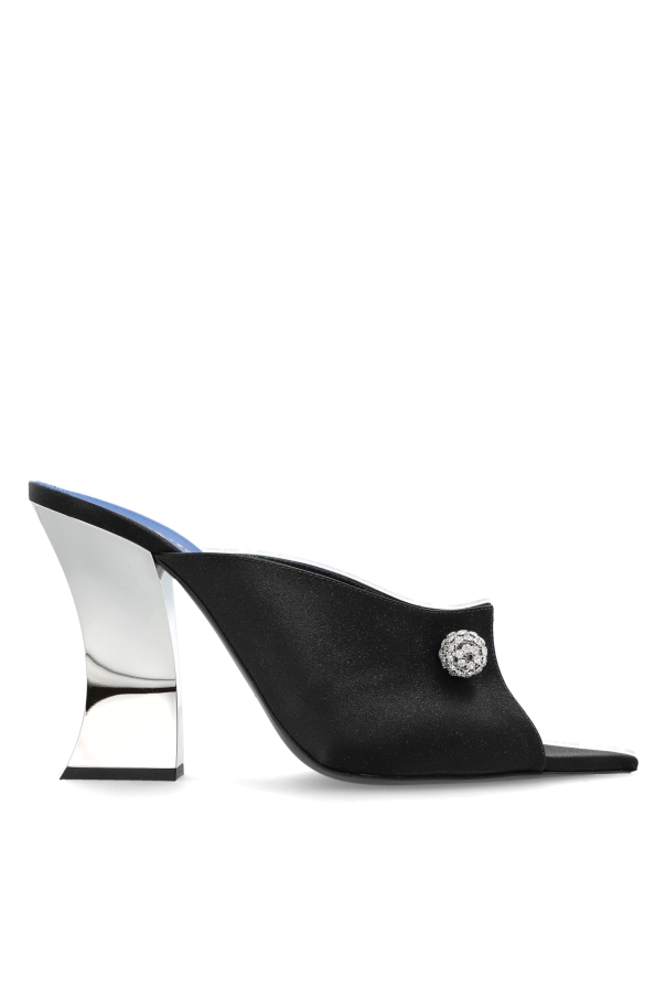 Satin heeled mules od Lanvin