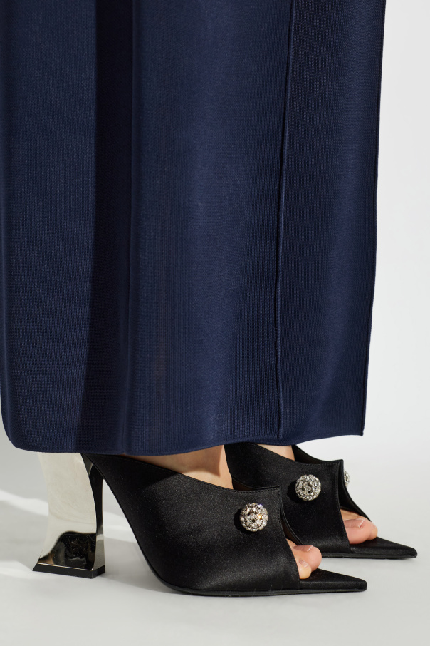 Lanvin Satin heeled mules