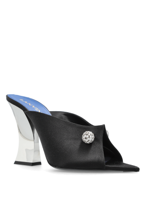 Lanvin Satin heeled mules