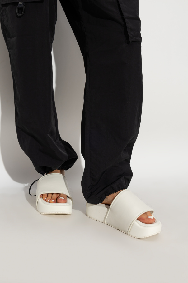 Y-3 Yohji Yamamoto Leather platform slides | Women's Shoes | Vitkac