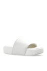 Y-3 Leather platform slides