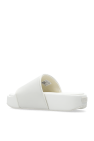 Y-3 Leather platform slides