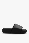 Y-3 Leather platform slides
