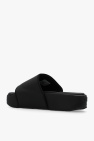 Y-3 Leather platform slides