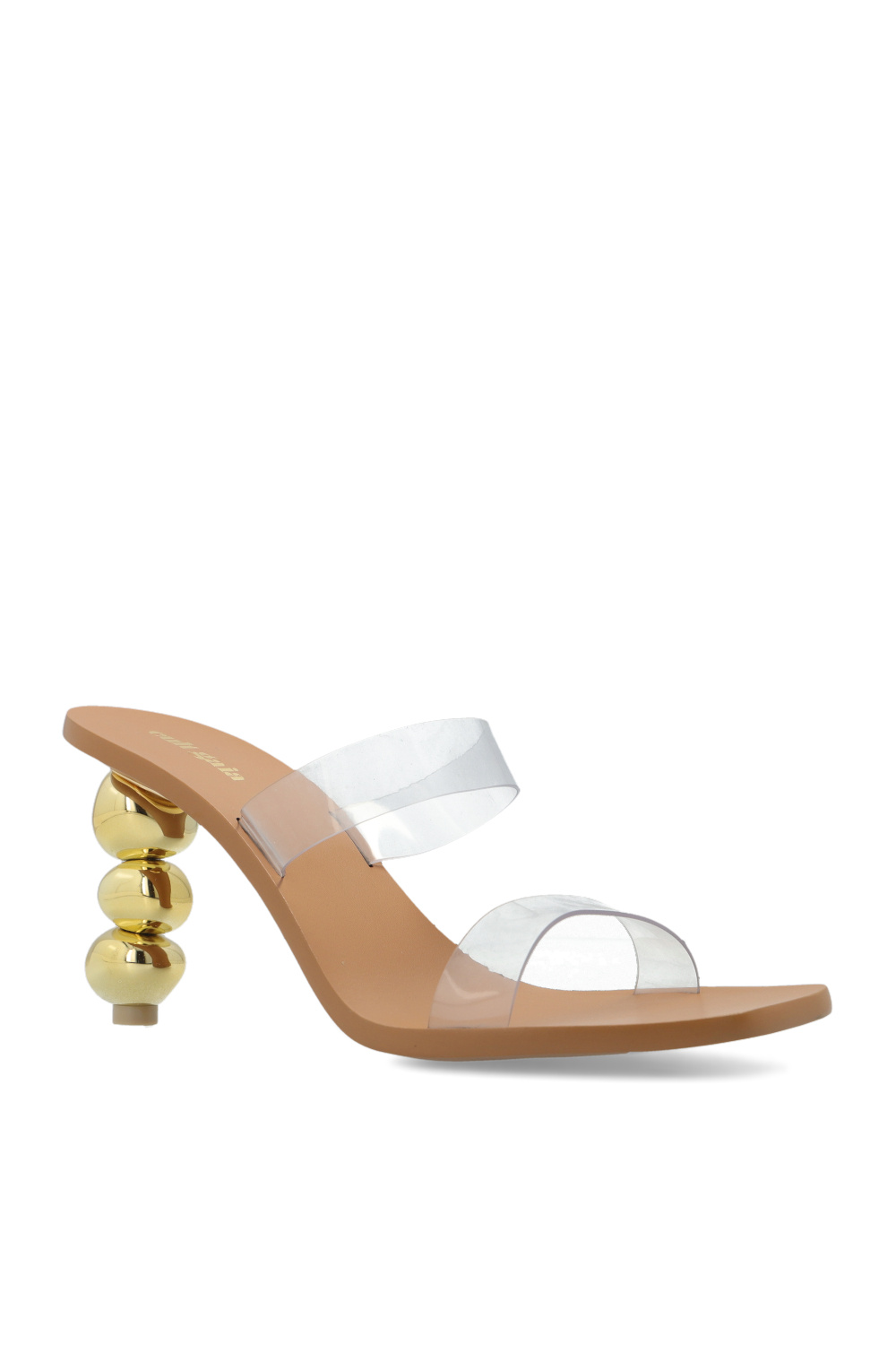 Cult Gaia A curvy demiblock heel and clear strap make these sandals an especially unique pick