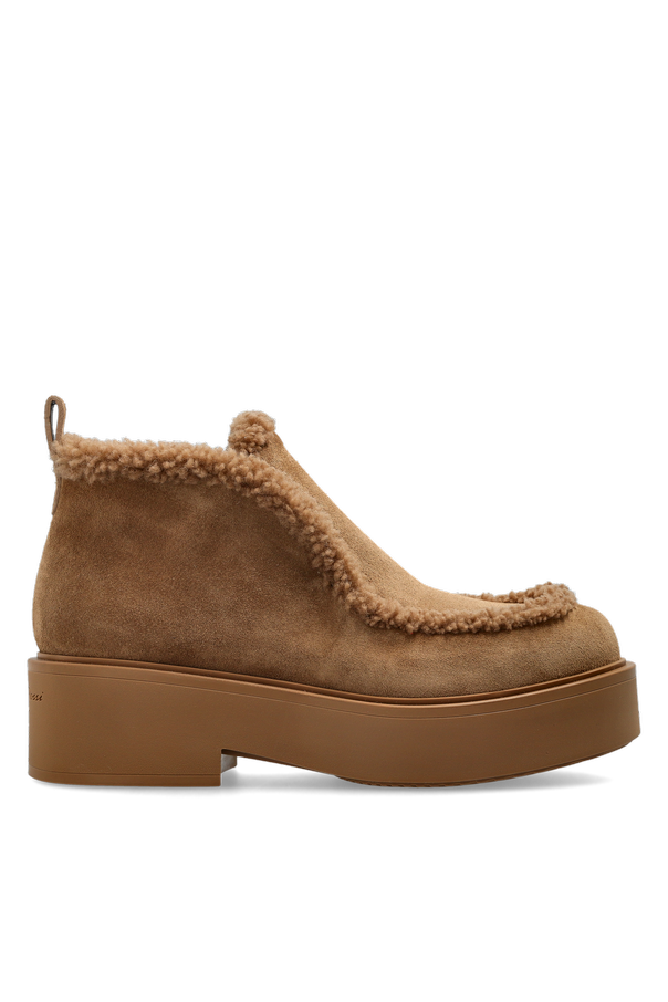 Suede boots 'Yari' on a platform od Gianvito Rossi