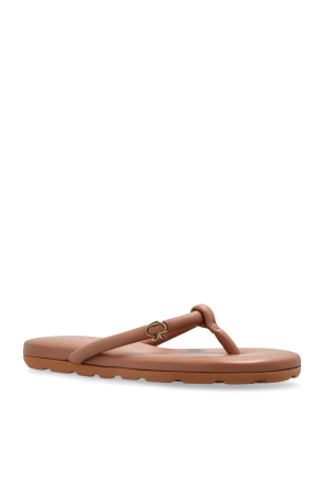 Gianvito Rossi Leather flip-flops