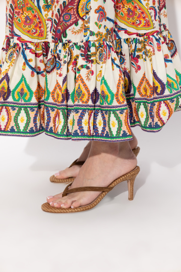 Gianvito Rossi Klapki na obcasie `Calypso`