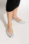 Gianvito Rossi SILVER Ballerinas Carla