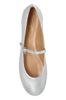 Gianvito Rossi SILVER Ballerinas Carla