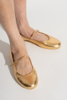 Gianvito Rossi GOLD Ballerinas Carla