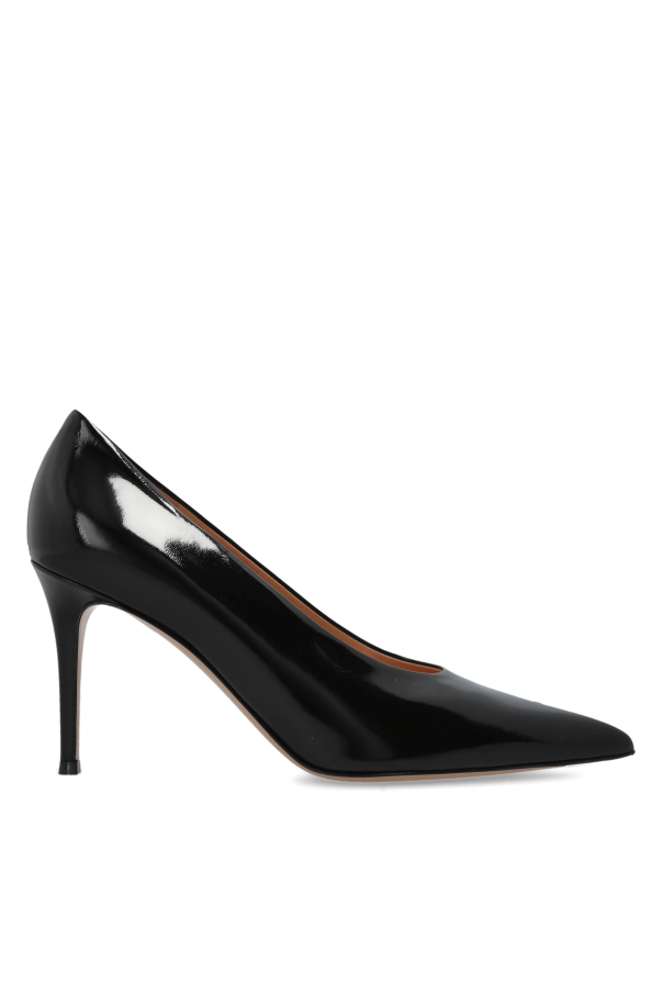 Leather heeled shoes 
