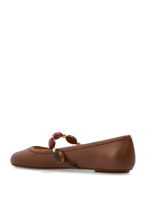 Gianvito Rossi Bailarinas de cuero Shanti Mary Jane