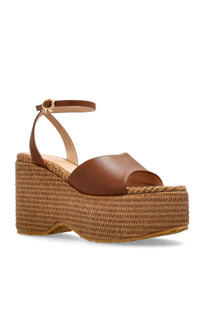 Gianvito Rossi Sandały na koturnie `Thalia`
