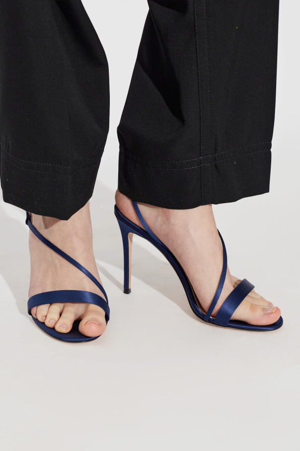 Gianvito Rossi Sandalias de tacón de satén "Manhattan"