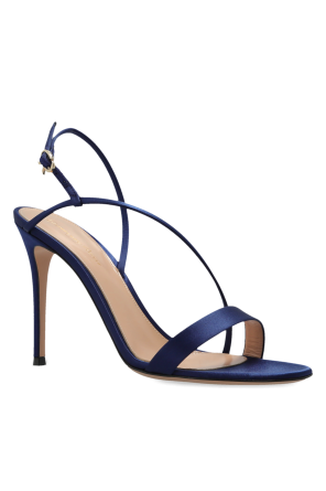Gianvito Rossi Sandalias de tacón de satén "Manhattan"