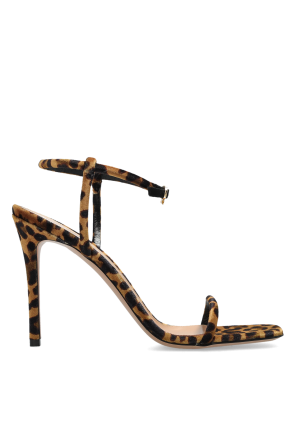 Leather heeled sandals