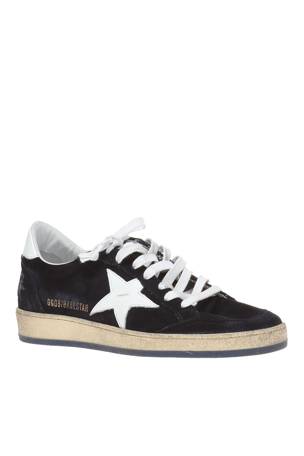 golden goose navy suede