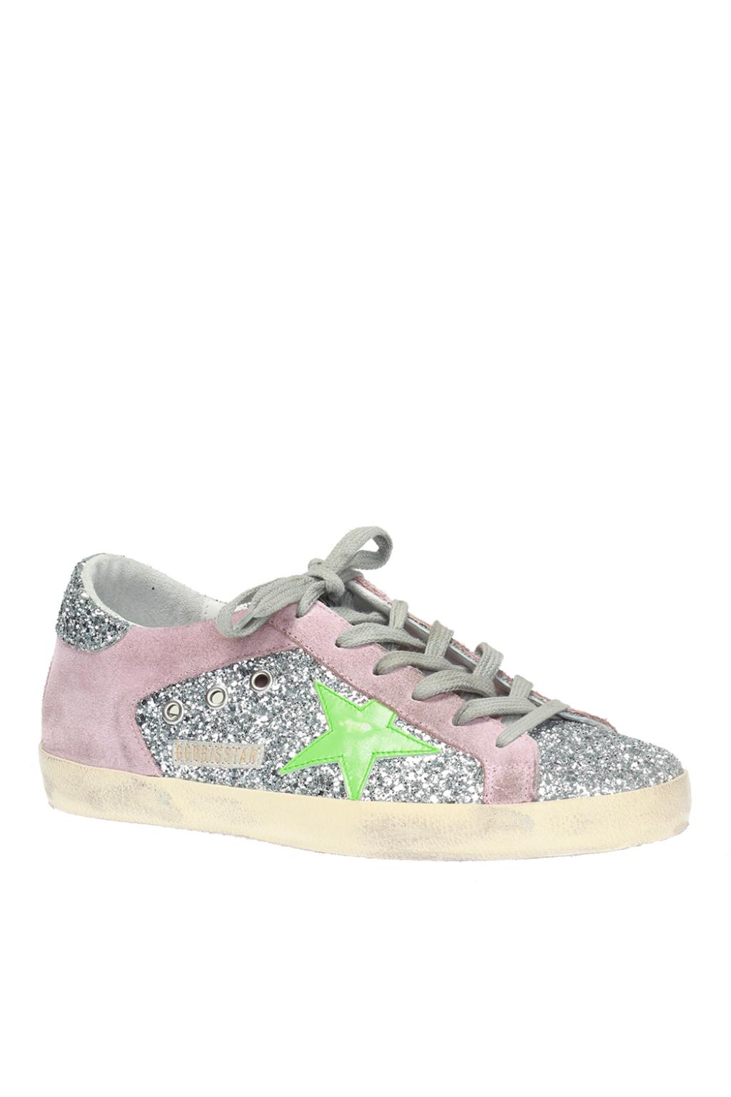 pink suede golden goose sneakers