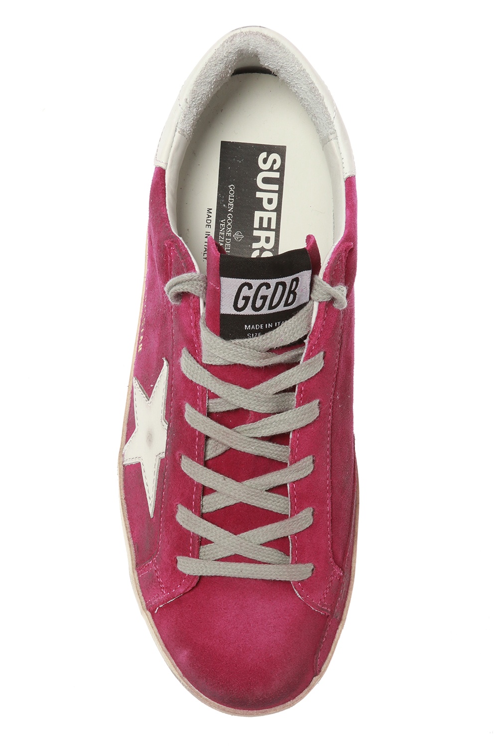 fuchsia golden goose sneakers