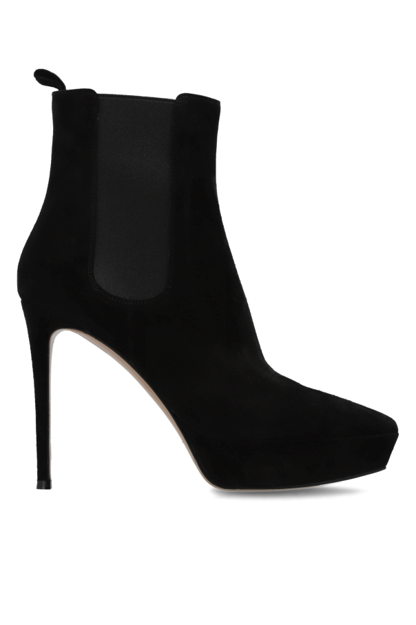 Suede platform ankle boots od Gianvito Rossi