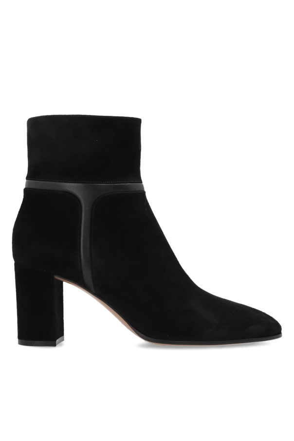 Suede heeled ankle boots od Gianvito Rossi