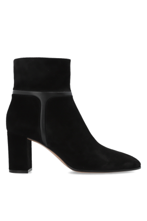 Suede heeled ankle boots od Gianvito Rossi