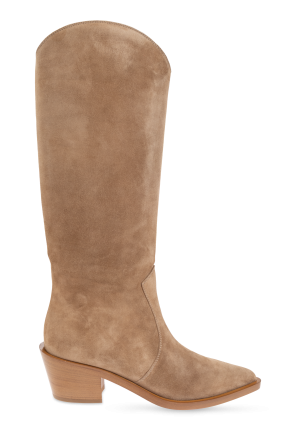 Leather boots