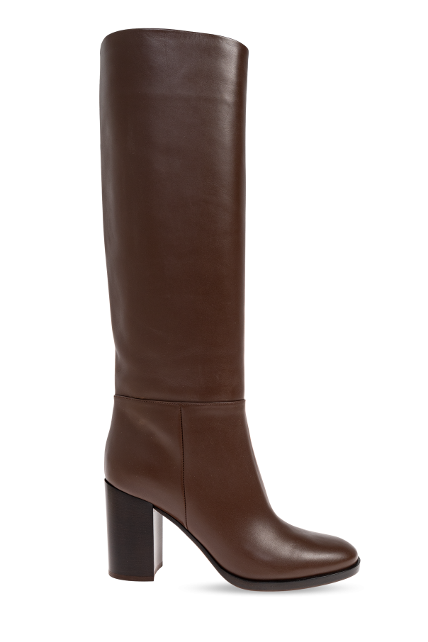 Leather heeled boots ‘Santiago’ od Gianvito Rossi