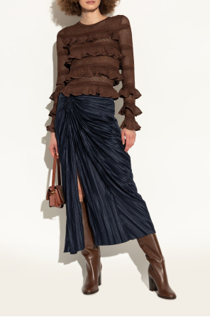 Gianvito Rossi Botas altas de piel con tacón 'Santiago'