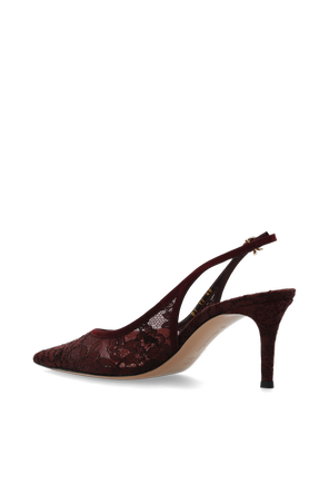 Gianvito Rossi '‘Claudia’' lace slingback pumps