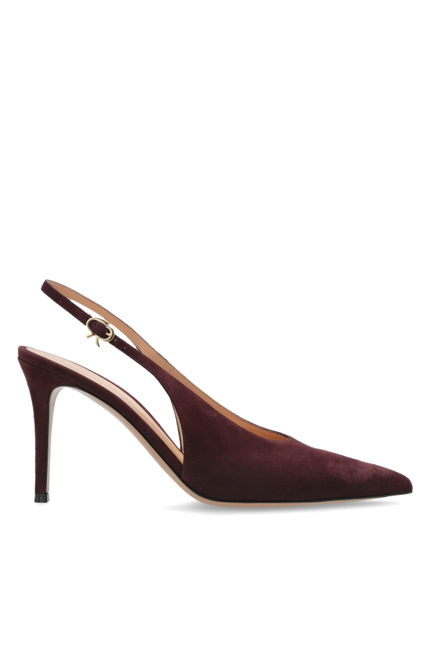 Suede heeled shoes 