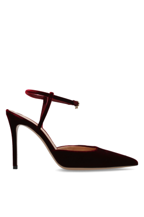Velvet heeled shoes ‘Velsyra’