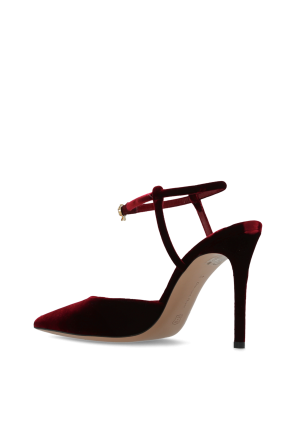Gianvito Rossi Botins de veludo de salto ‘Velsyra’
