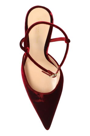 Gianvito Rossi Botins de veludo de salto ‘Velsyra’