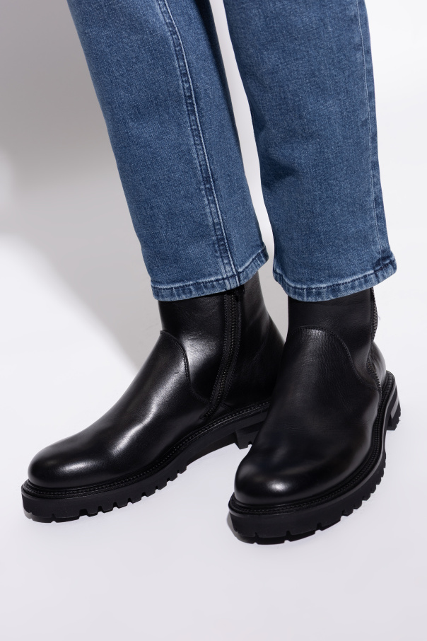 Giorgio Armani Leder-Stiefeletten