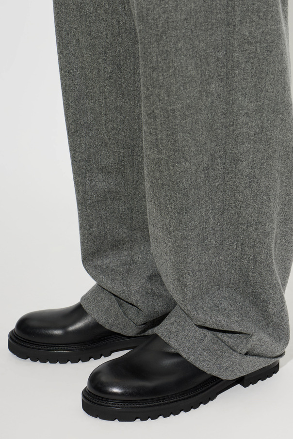 Giorgio Armani Leather Chelsea Boots