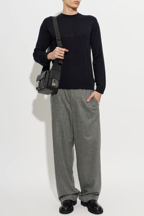 Giorgio Armani Leather Chelsea Boots