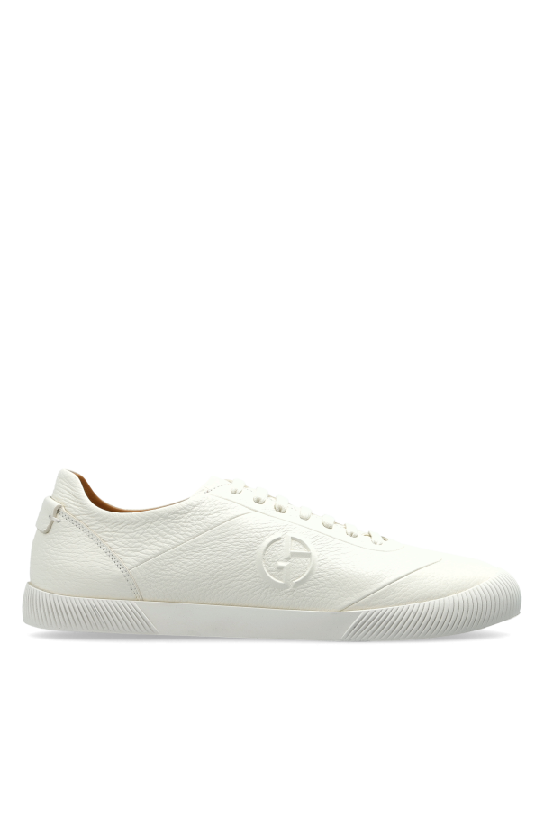 Leather sports shoes with embossed logo od Giorgio Armani