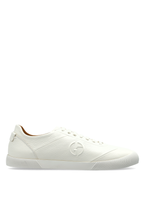 Zapatillas deportivas de cuero con logotipo en relieve